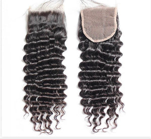 Deep Wave Closure 5x5 transparent lace