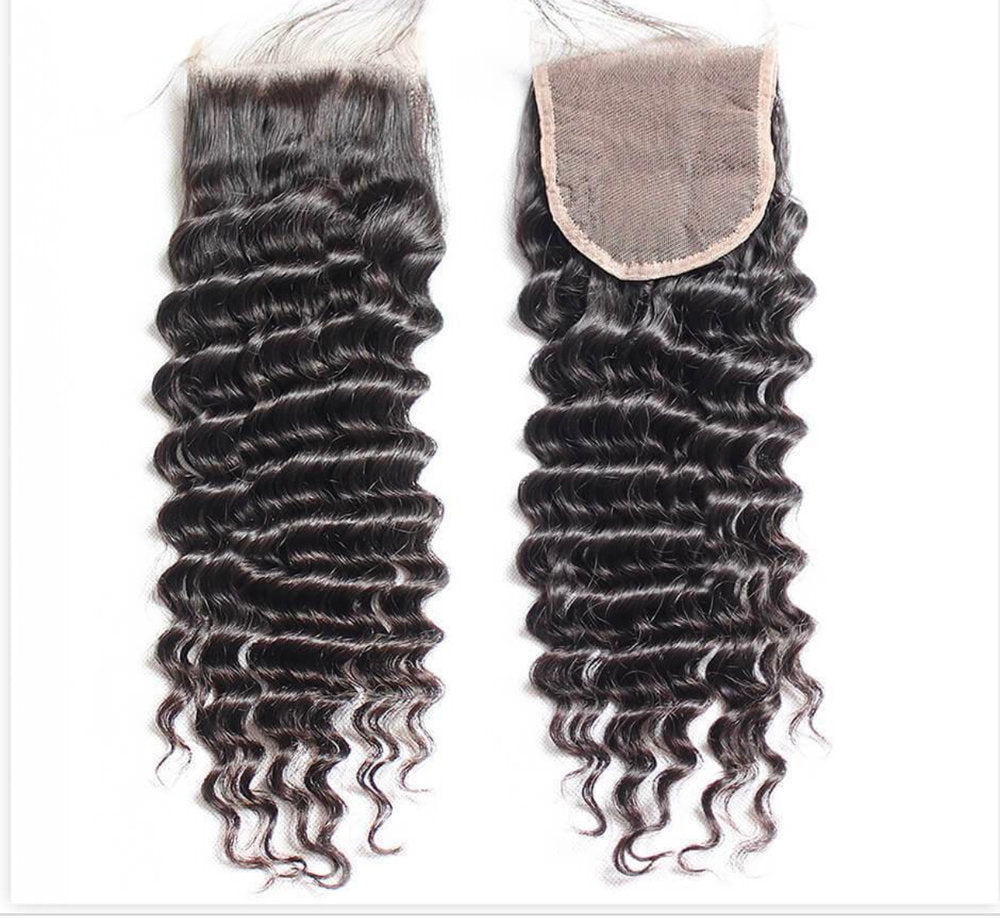 Deep Wave Closure 5x5 transparent lace