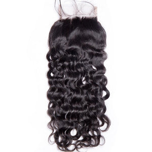 Water Wave Closure 5x5 transparent lace