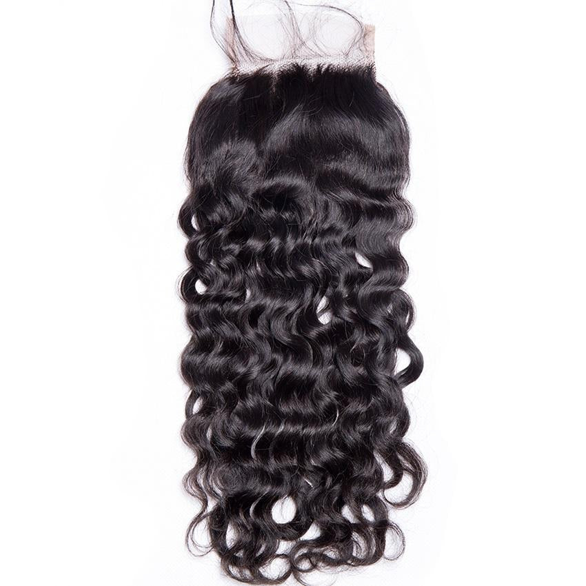 Water Wave Closure 5x5 transparent lace